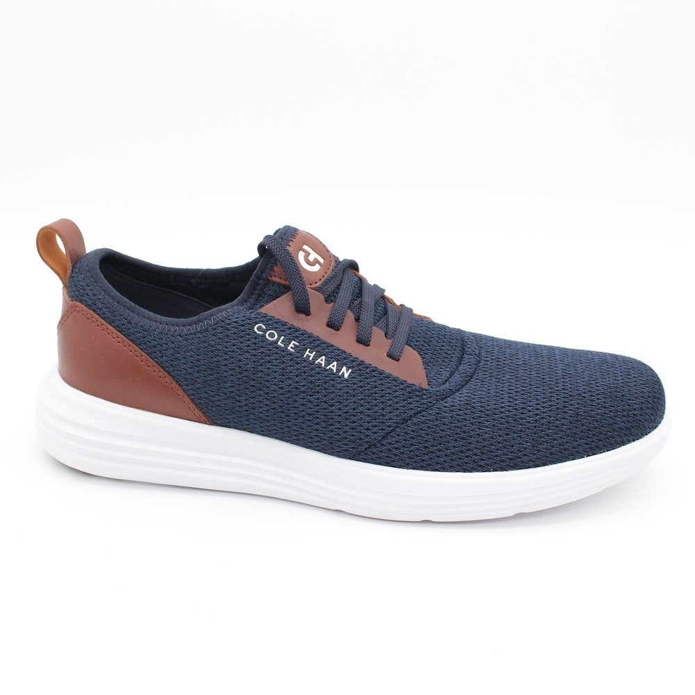 Cole Haan Grandsport Journey Casual Sneakers Mens Size 10M Blue Knit Lace Up - Picture 2 of 12